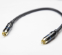 Патч-кабель MUZKABEL RCBIK3P - 0.1 метра, RCA – RCA (Синее кольцо)