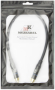 Патч-кабель MUZKABEL RCBIK3P - 0.1 метра, RCA – RCA (Синее кольцо)
