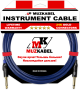 Гитарный кабель MUZKABEL JSLIK1(RX) - 6 метров, JACK - JACK (Отсечка)