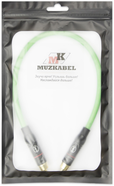 Патч-кабель MUZKABEL SRCIK2P - 0.2 метра, RCA – RCA (Красное кольцо)