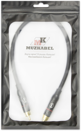 Патч-кабель MUZKABEL RCBIK3P - 0.1 метра, RCA – RCA (Красное кольцо)